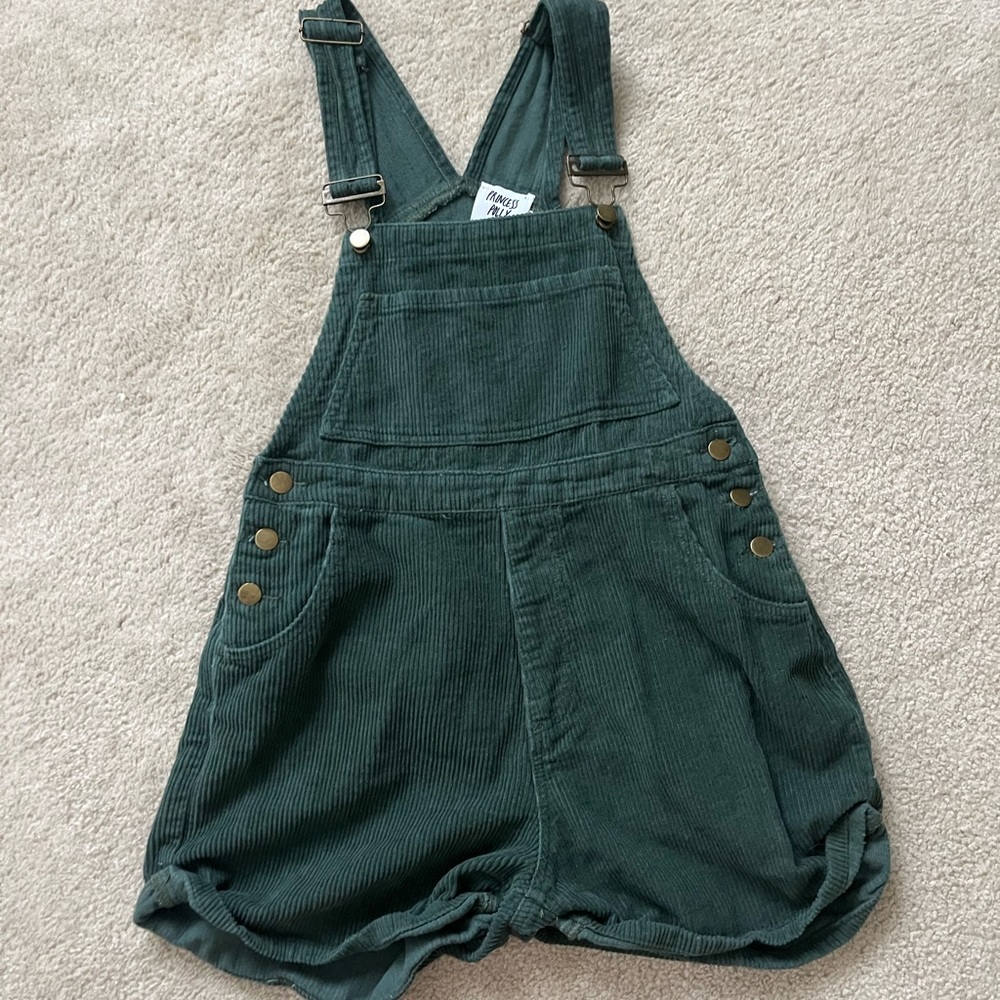 Princess Polly green overalls
